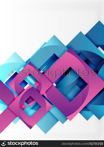 Vector square template background. Vector square template background design