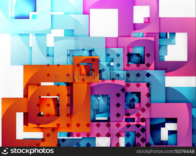 Vector square template background. Vector square template background design