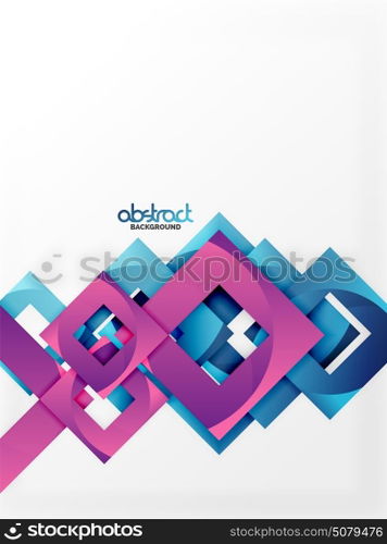Vector square template background. Vector square template background design