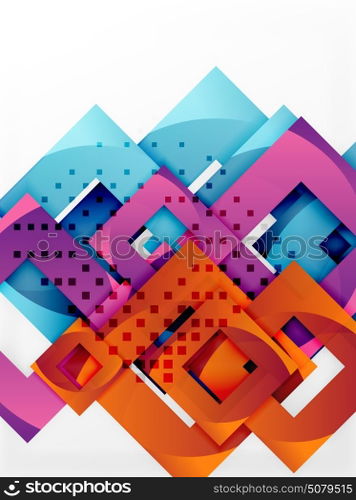 Vector square template background. Vector square template background design