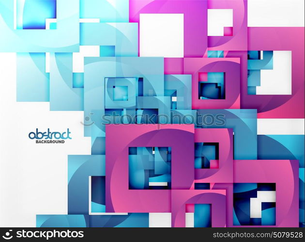 Vector square template background. Vector square template background design