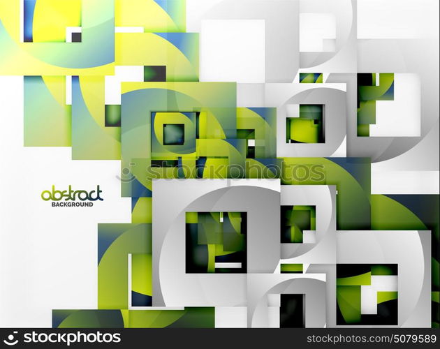 Vector square template background. Vector square template background design