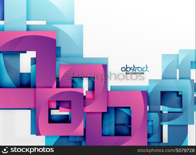 Vector square template background. Vector square template background design