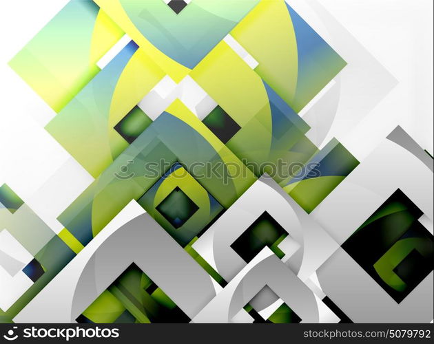 Vector square template background. Vector square template background design