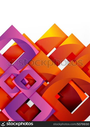Vector square template background. Vector square template background design