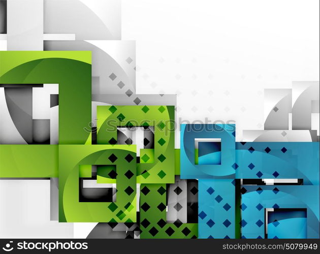 Vector square template background. Vector square template background design