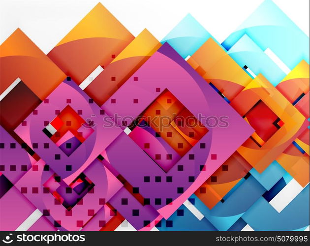 Vector square template background. Vector square template background design