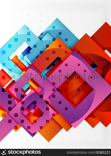 Vector square template background. Vector square template background design