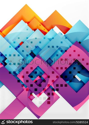 Vector square template background. Vector square template background design