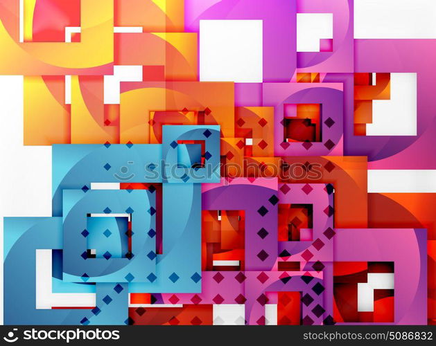 Vector square template background. Vector square template background design