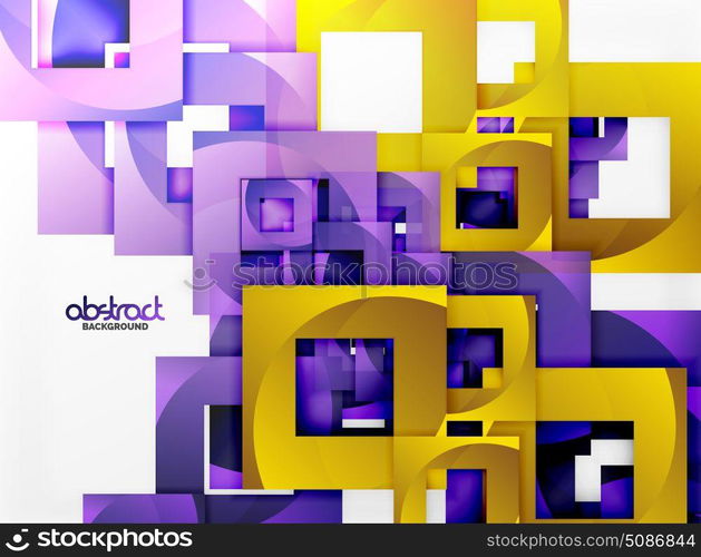 Vector square template background. Vector square template background design