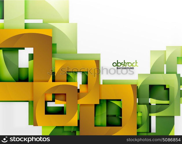Vector square template background. Vector square template background design