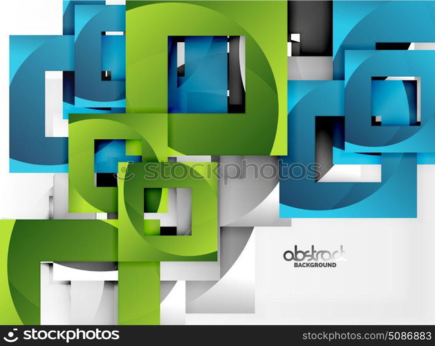 Vector square template background. Vector square template background design