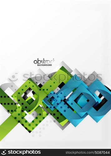 Vector square template background. Vector square template background design