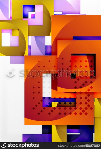 Vector square template background. Vector square template background design