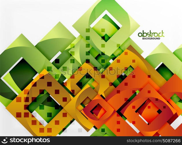 Vector square template background. Vector square template background design