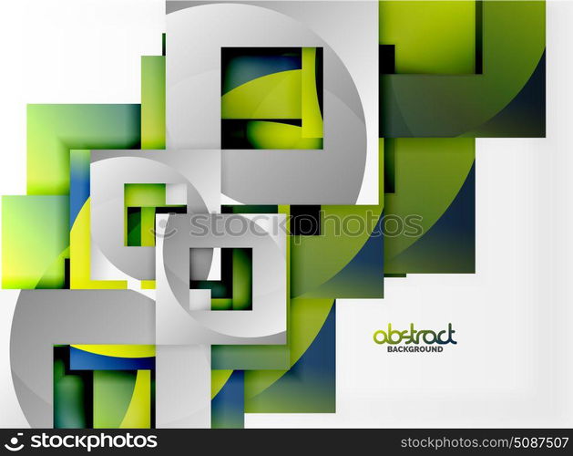 Vector square template background. Vector square template background design
