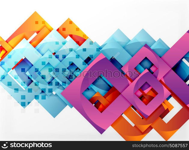 Vector square template background. Vector square template background design