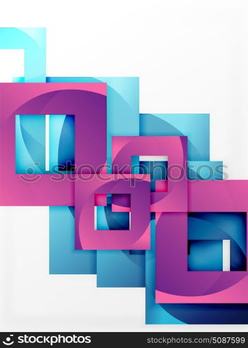 Vector square template background. Vector square template background design