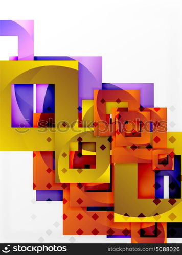 Vector square template background. Vector square template background design