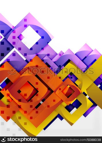 Vector square template background. Vector square template background design