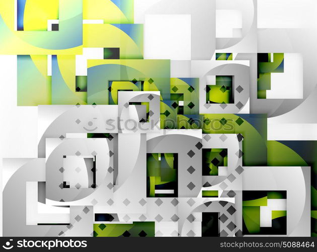 Vector square template background. Vector square template background design