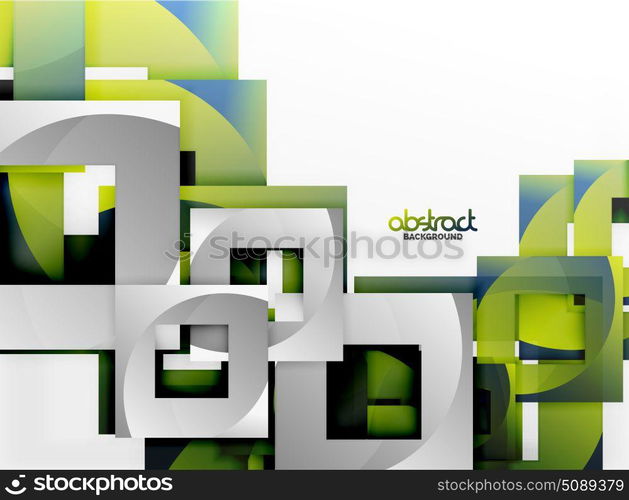 Vector square template background. Vector square template background design