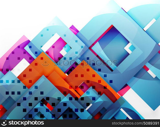 Vector square template background. Vector square template background design