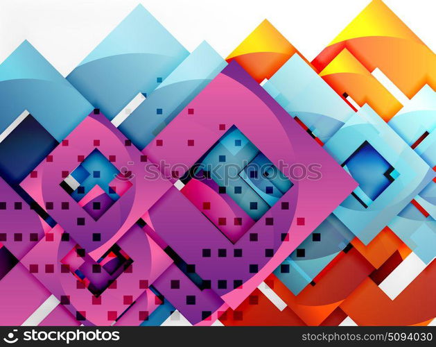 Vector square template background. Vector square template background design