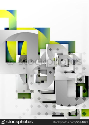 Vector square template background. Vector square template background design
