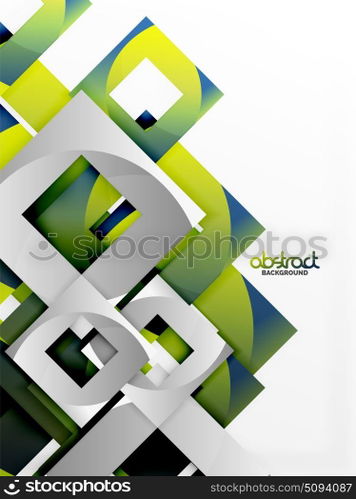 Vector square template background. Vector square template background design