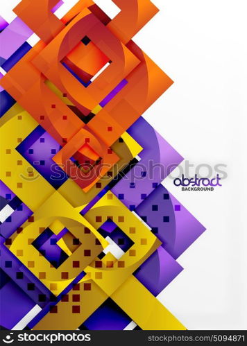 Vector square template background. Vector square template background design
