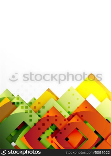 Vector square template background. Vector square template background design