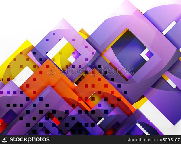 Vector square template background. Vector square template background design