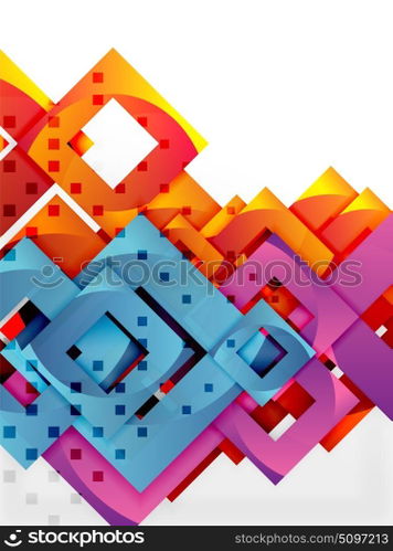 Vector square template background. Vector square template background design