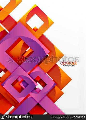 Vector square template background. Vector square template background design