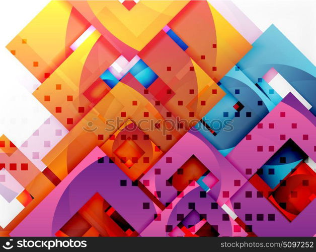 Vector square template background. Vector square template background design