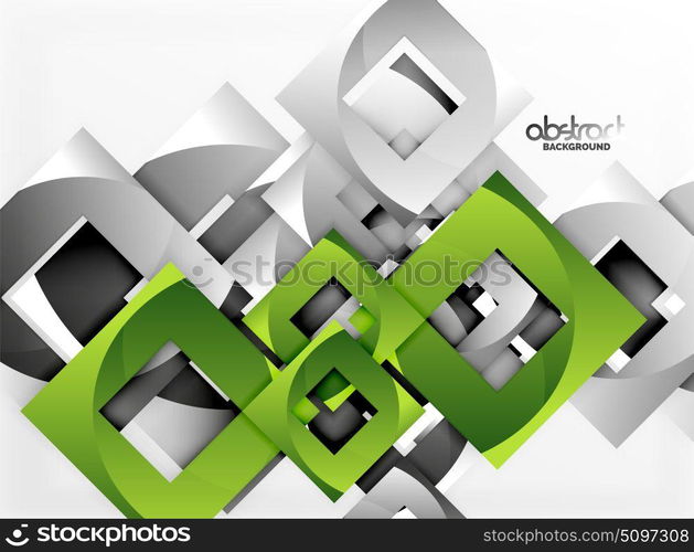Vector square template background. Vector square template background design