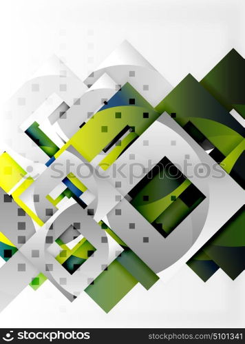 Vector square template background. Vector square template background design