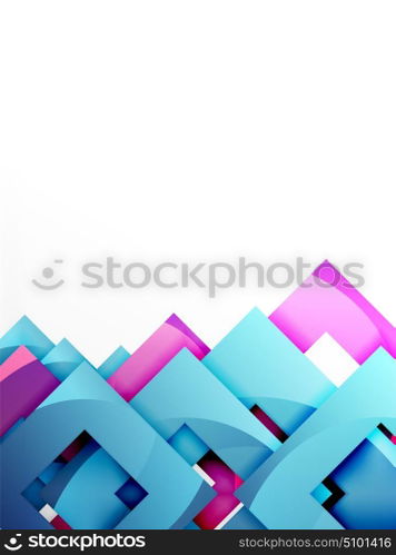 Vector square template background. Vector square template background design