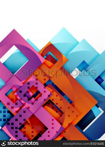 Vector square template background. Vector square template background design