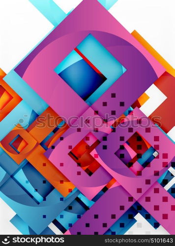 Vector square template background. Vector square template background design