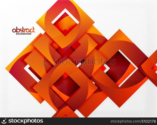 Vector square template background. Vector square template background design