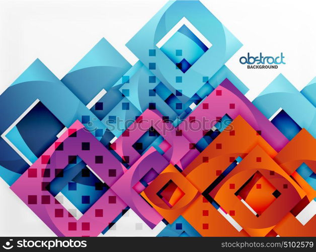 Vector square template background. Vector square template background design