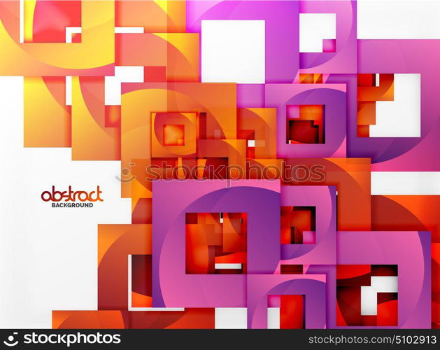 Vector square template background. Vector square template background design