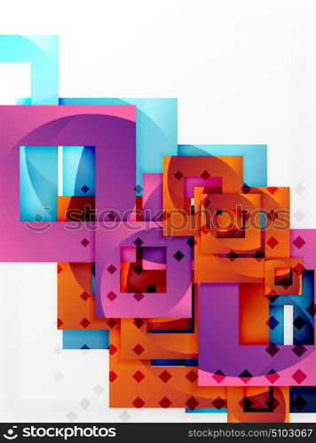 Vector square template background. Vector square template background design