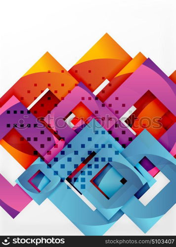 Vector square template background. Vector square template background design