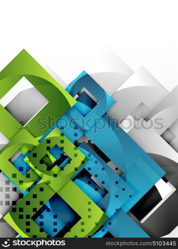 Vector square template background. Vector square template background design