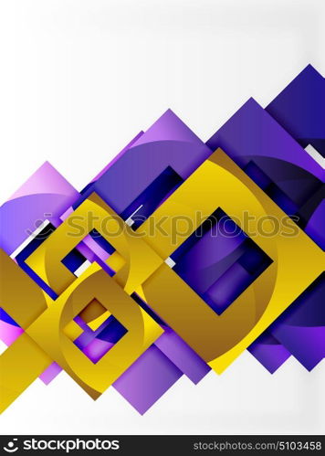 Vector square template background. Vector square template background design