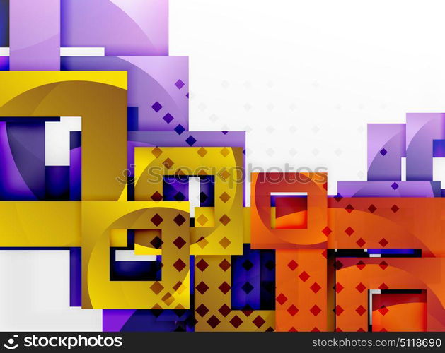 Vector square template background. Vector square template background design